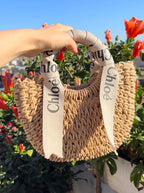 Chloe Straw Tote Bag