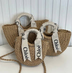 Chloe Straw Tote Bag